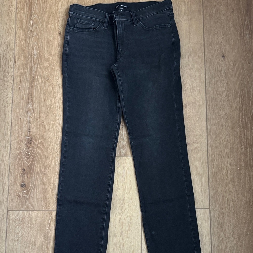 Lucky Brand Women's Straight Leg Jeans - Dark Gray